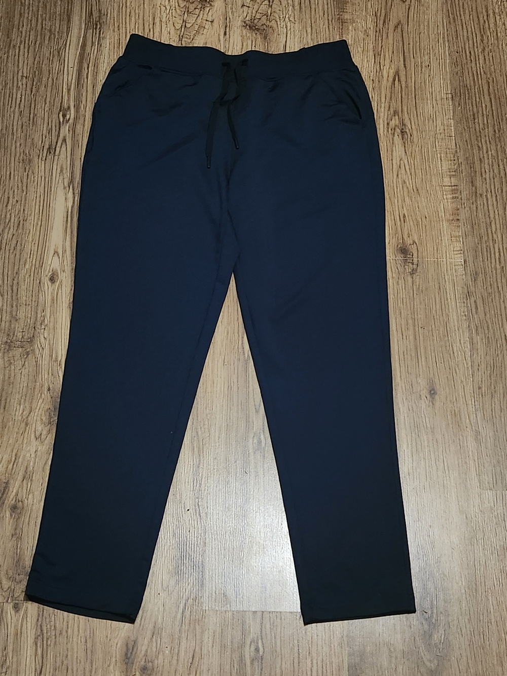 Women’s Black Track Pants with Drawstring